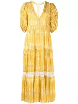 Платье Welele с абстрактным принтом Lemlem, желтый