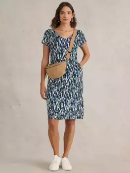 Платье White Stuff Tallie Ecovero Jersey, цвет navy/multi