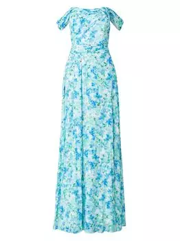 Платье Whitley с открытыми плечами Shoshanna, синий