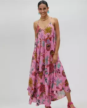 Платье Williams с розовым принтом Lola Casademunt, розовый