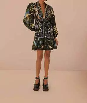 Платье Winter Garden черного цвета FARM Rio