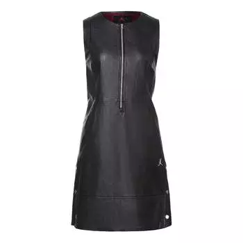 Платье (WMNS) Air Jordan Collar Zipper Casual A Black Dress DC4824-010