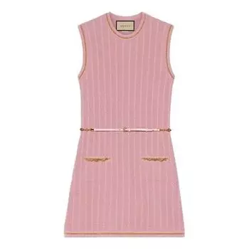 Платье (WMNS) Gucci Boundless Overture Series GG Sleeveless Dress Pink 658350-XKBVO-6167, розовый
