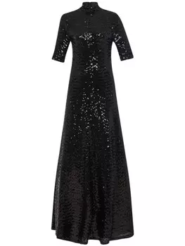 Платье-водолазка на молнии Rosetta Getty, черный