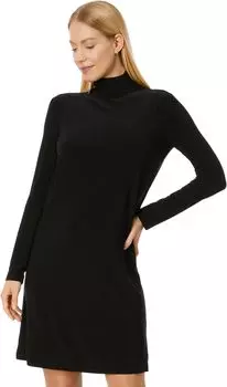 Платье-водолазка с длинными рукавами до колена Norma Kamali, черный