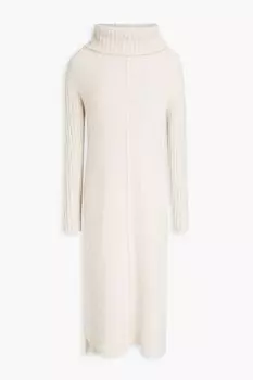 Платье-водолазка с начесом из альпаки Luisa Cerano, экру