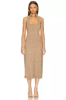 Платье вязаное кейси Cult Gaia, желтый