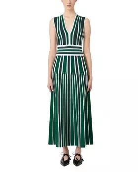 Платье вязаное Tallone Green Max Mara, зеленый
