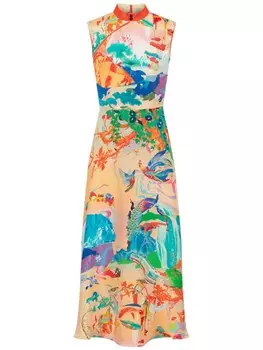 Платье x Jacky Tsai "Dali Icons" Shanghai Tang, нейтральный цвет