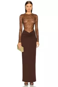 Платье x revolve zaria Michael Costello, коричневый