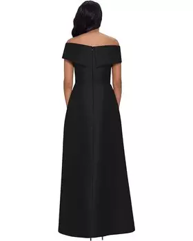 Платье XSCAPE Acadia High-Low Off-the-Shoulder Ballgown, черный