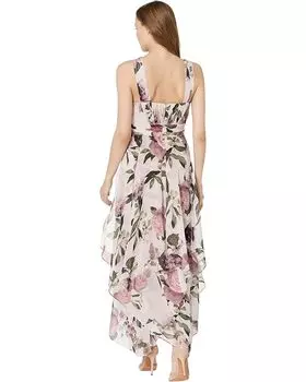 Платье XSCAPE Long Print Chiffon, мульти