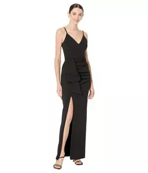 Платье XSCAPE, Long Spaghetti Strap Scuba Crepe