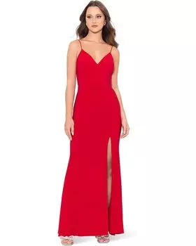 Платье XSCAPE Long V Ity Low Knot Back, красный