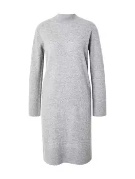 Платье Y.A.S Knitted dress YASEMILIE, светло-серый