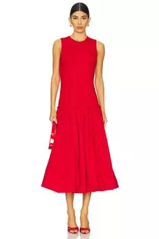 Платье Yanez из комбинированного поплина Simonmiller, cherry red