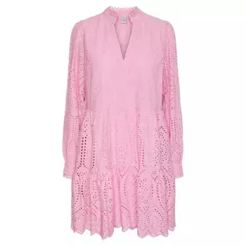 Платье Yas Holi long sleeve short, розовый
