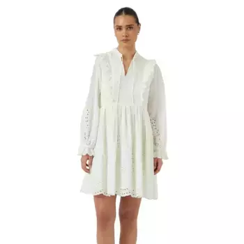 Платье Yas Luma long sleeve short, белый