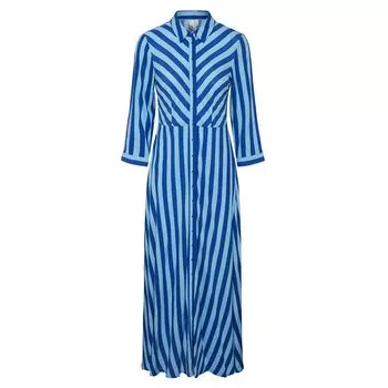 Платье Yas Savanna Long Sleeve Shirt, синий