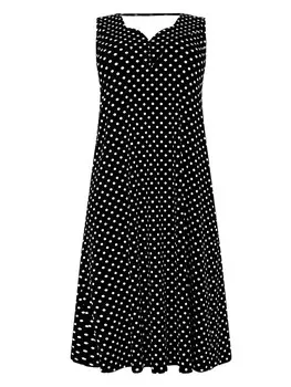 Платье Yoek Dress Polka, черный