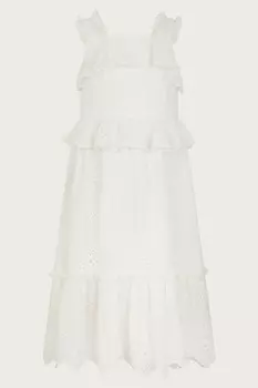 Платье Zahara с английской вышивкой Monsoon, бежевый