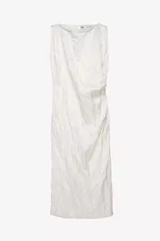 Платье Zara Creased - Limited Edition, белый