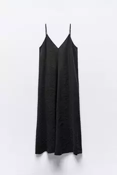 Платье Zara Flowing Voluminous, черный