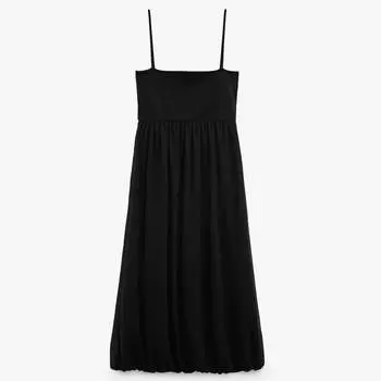 Платье Zara Midi, черный