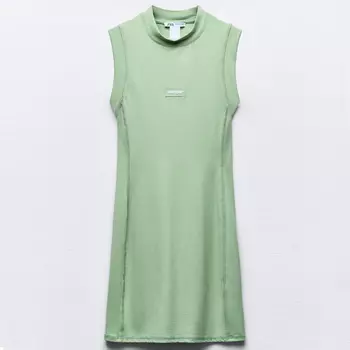 Платье Zara Polyamide Pantone, зеленый