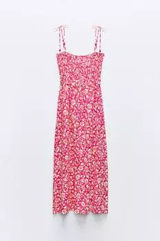 Платье Zara Printed розовый