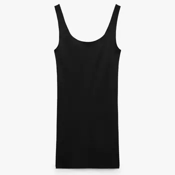 Платье Zara Short Fitted, черный