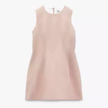 Платье Zara Short Full, светло-розовый