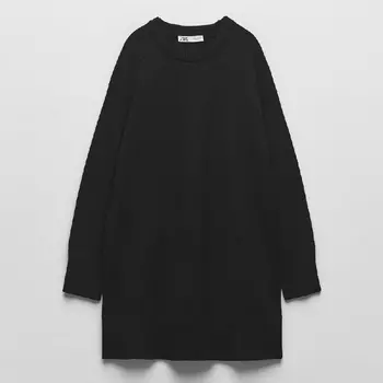Платье Zara Short Knit, черный