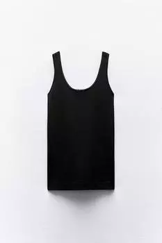Платье Zara Short Knit, черный