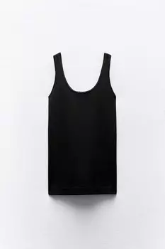 Платье Zara Short Knit, черный