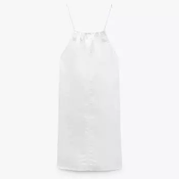 Платье Zara Short Nylon, белый