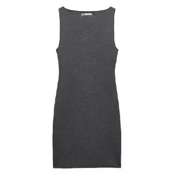Платье Zara Short Stretch Knit, темно-серый