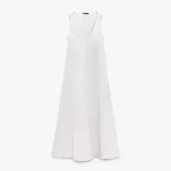 Платье Zara Side-draped, светло-серый
