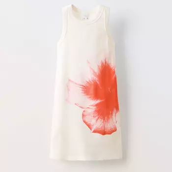 Платье Zara Summer Camp, светло-бежевый