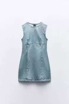 Платье Zara Trf Denim, синий