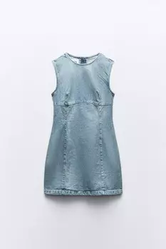 Платье Zara Trf Denim, синий