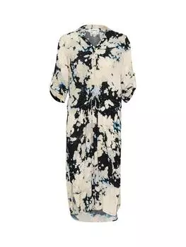 Платье zaya с коротким рукавом длиной до колен Soaked In Luxury, цвет Black Cloud