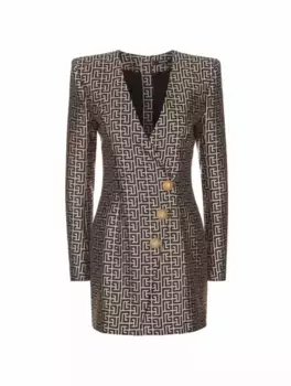 Платье-жакет с монограммой Balmain, мультиколор