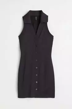 Платье жаккардовой вязки H&amp;M, черный