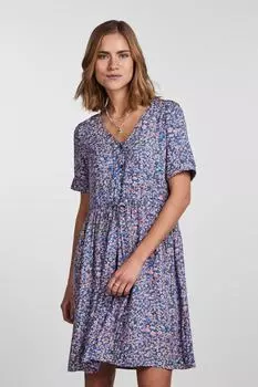 Платье Женщина/Девушка Марина PIECES, темно-синий