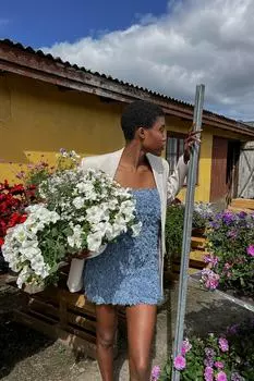 Платье Женщины/Девочки NA-KD, синий