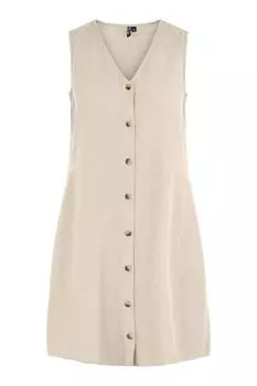 Платье Женщины/Девочки PIECES, бежевый