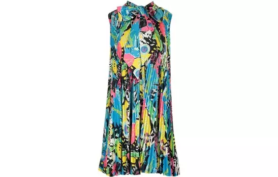 Платье женское Balenciaga без рукавов, многоцветный