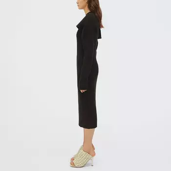 Платье женское Bottega Veneta с длинными рукавами, черный