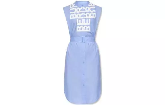 Платье женское Burberry без рукавов, голубой
